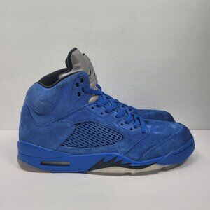Air Jordan 5 Retro Men's Blue Suede Sneakers 136027-401 US Size 12